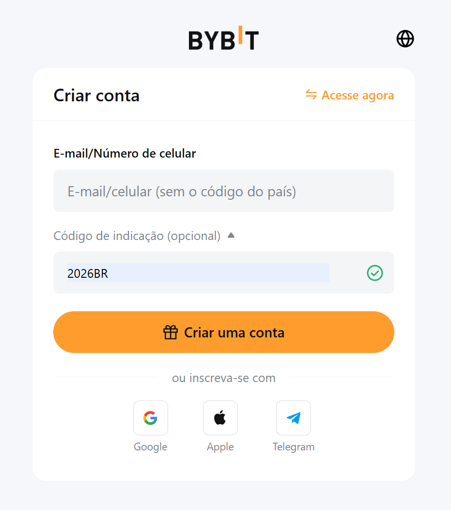 Código de indicação Bybit